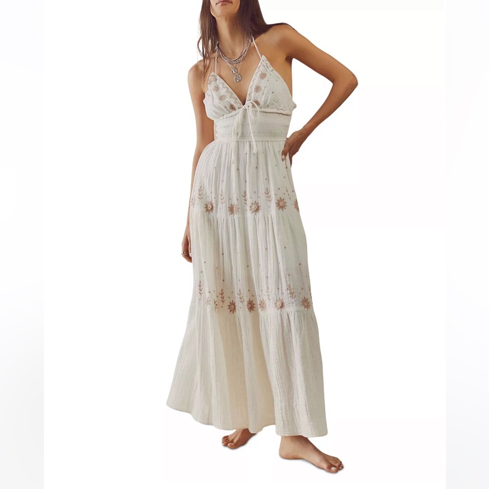 Women's Real Love Embroidered Maxi Dress